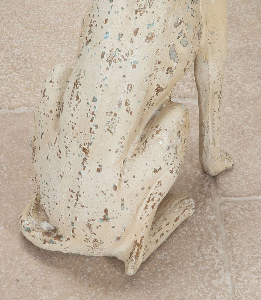 20th Century Italian Painted Plaster Greyhound DA2842884
