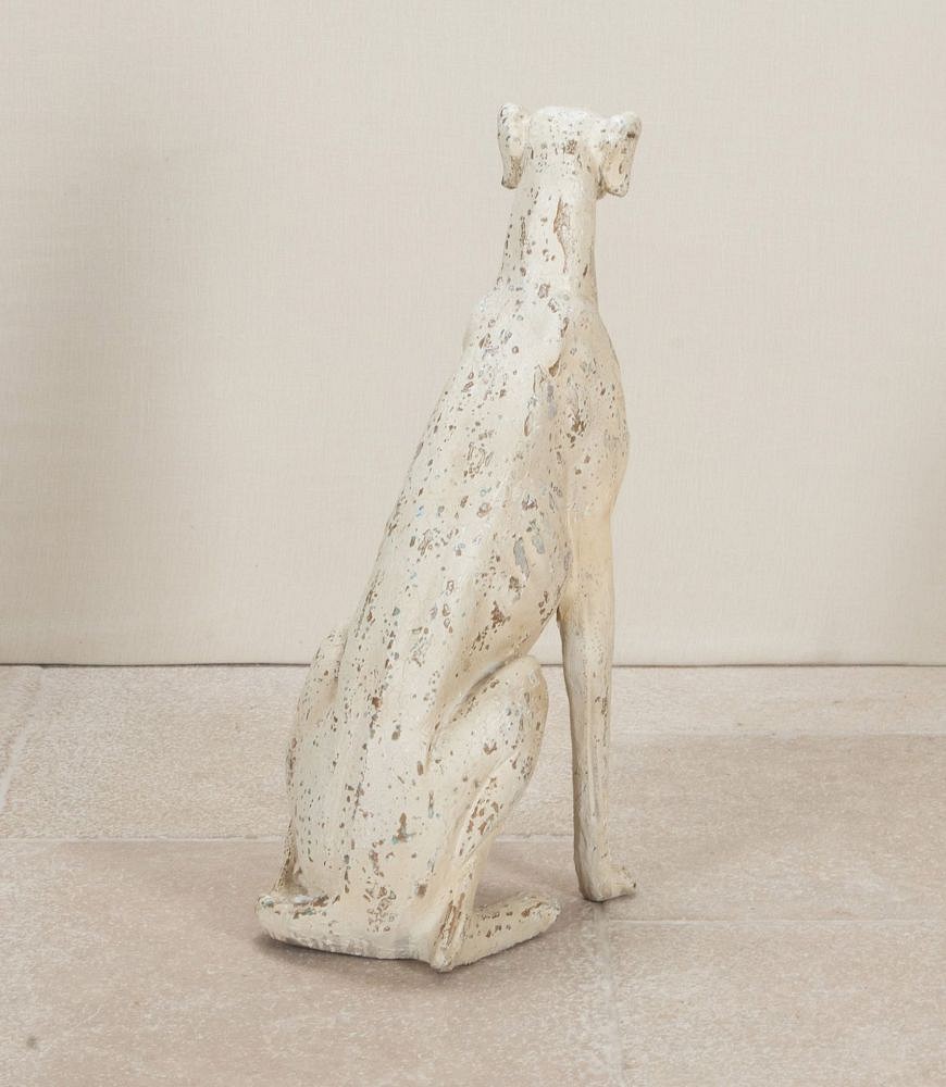 20th Century Italian Painted Plaster Greyhound DA2842884