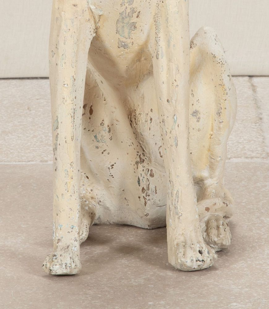 20th Century Italian Painted Plaster Greyhound DA2842884