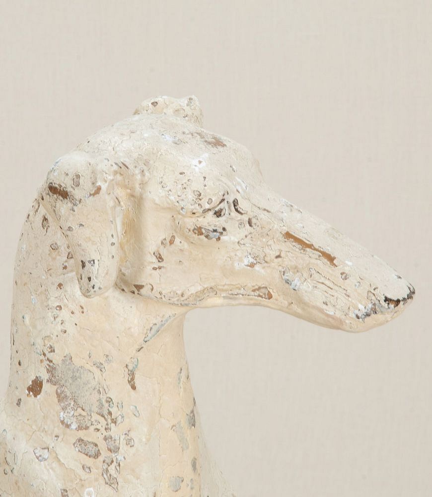 20th Century Italian Painted Plaster Greyhound DA2842884