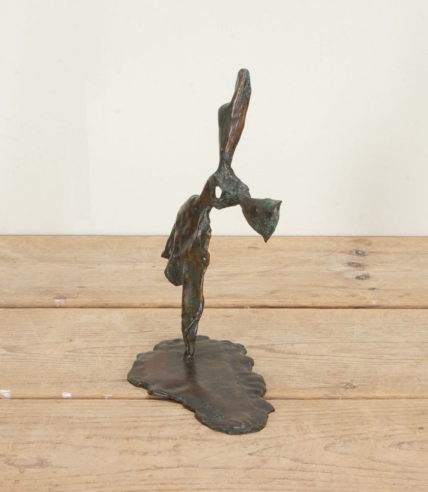 20th Century French Cast Bronze Sculpture of an Abstract Winged Figure DA2942505