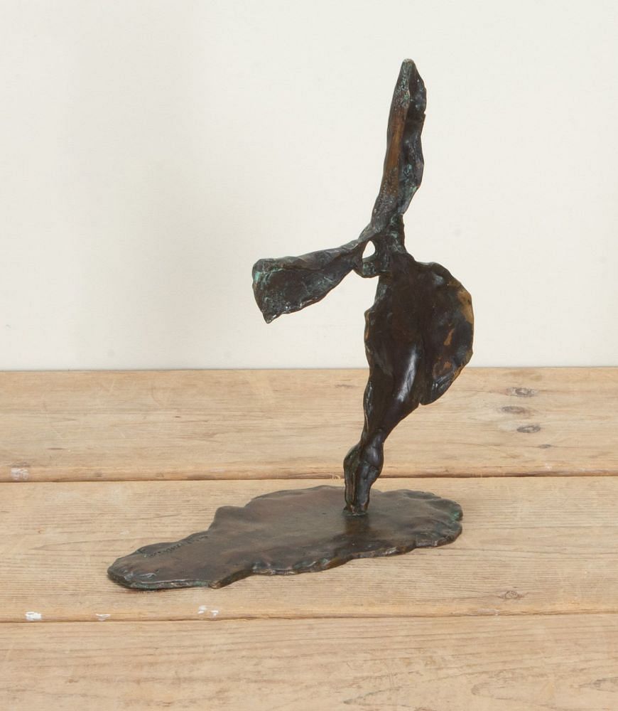 20th Century French Cast Bronze Sculpture of an Abstract Winged Figure DA2942505