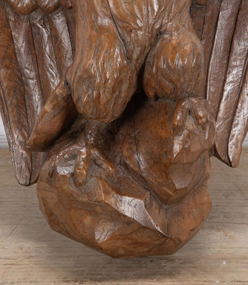 Late 18th Century Carved English Oak Eagle Corbel DA3439560