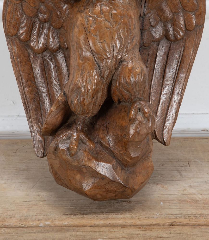 Late 18th Century Carved English Oak Eagle Corbel DA3439560
