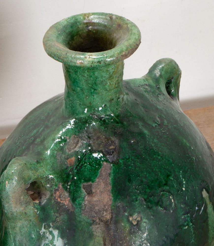 Pair of 19th Century Green Glaze Water Jars DA3442322