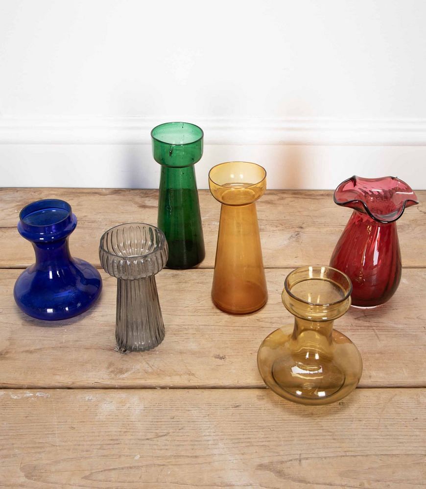 Collection of English Glass Hyacinth Vases DA3538024
