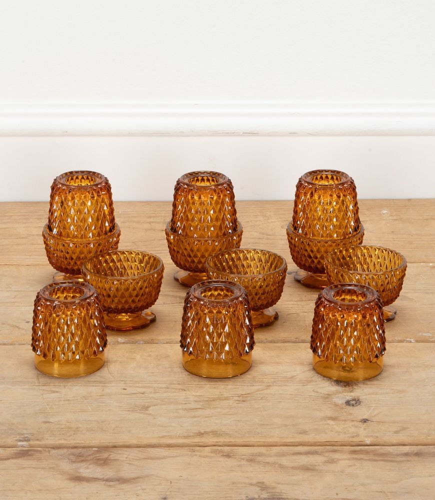 Mid-Century American Glass Tea Lights DA3540698