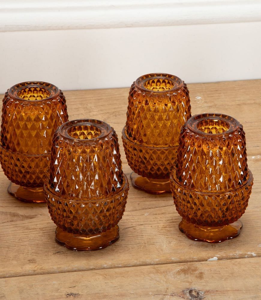 Mid-Century American Glass Tea Lights DA3540698