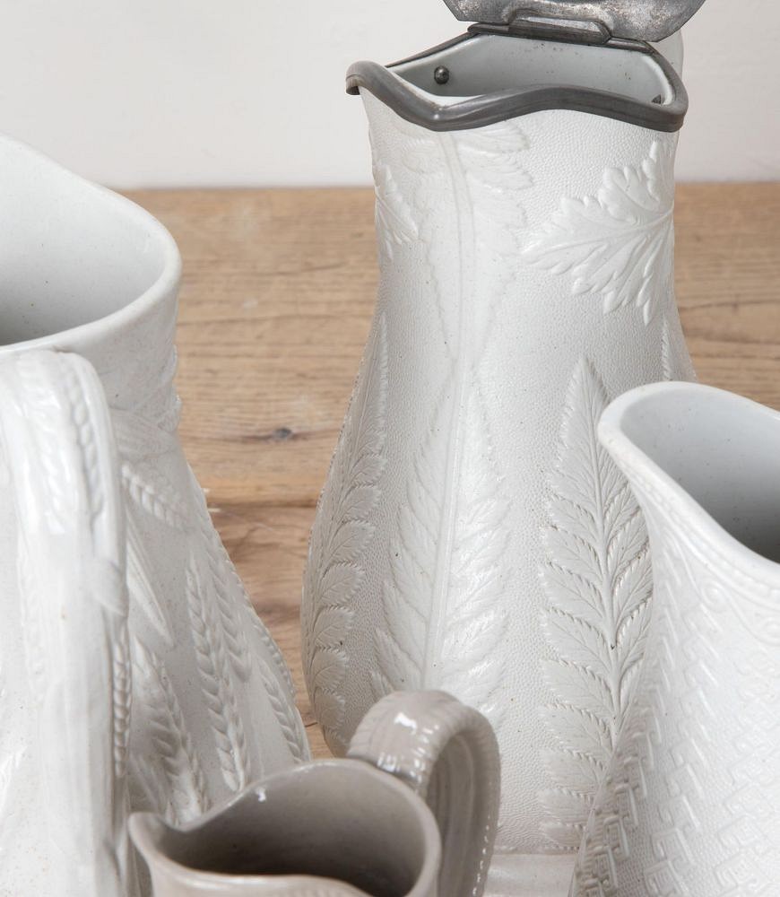 Set of Eight 19th Century English China Water Jug Collection by Dudson DA3541779