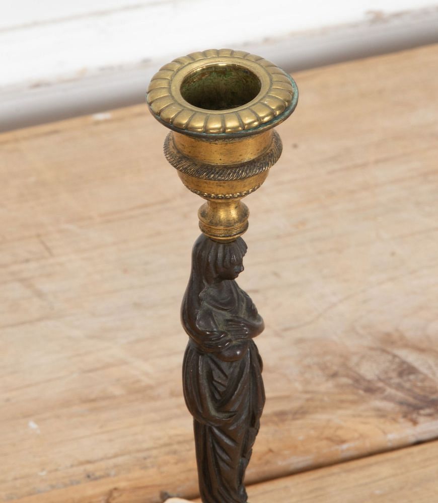 Pair of 19th Century Italian Regency Candle Sticks DA3641288