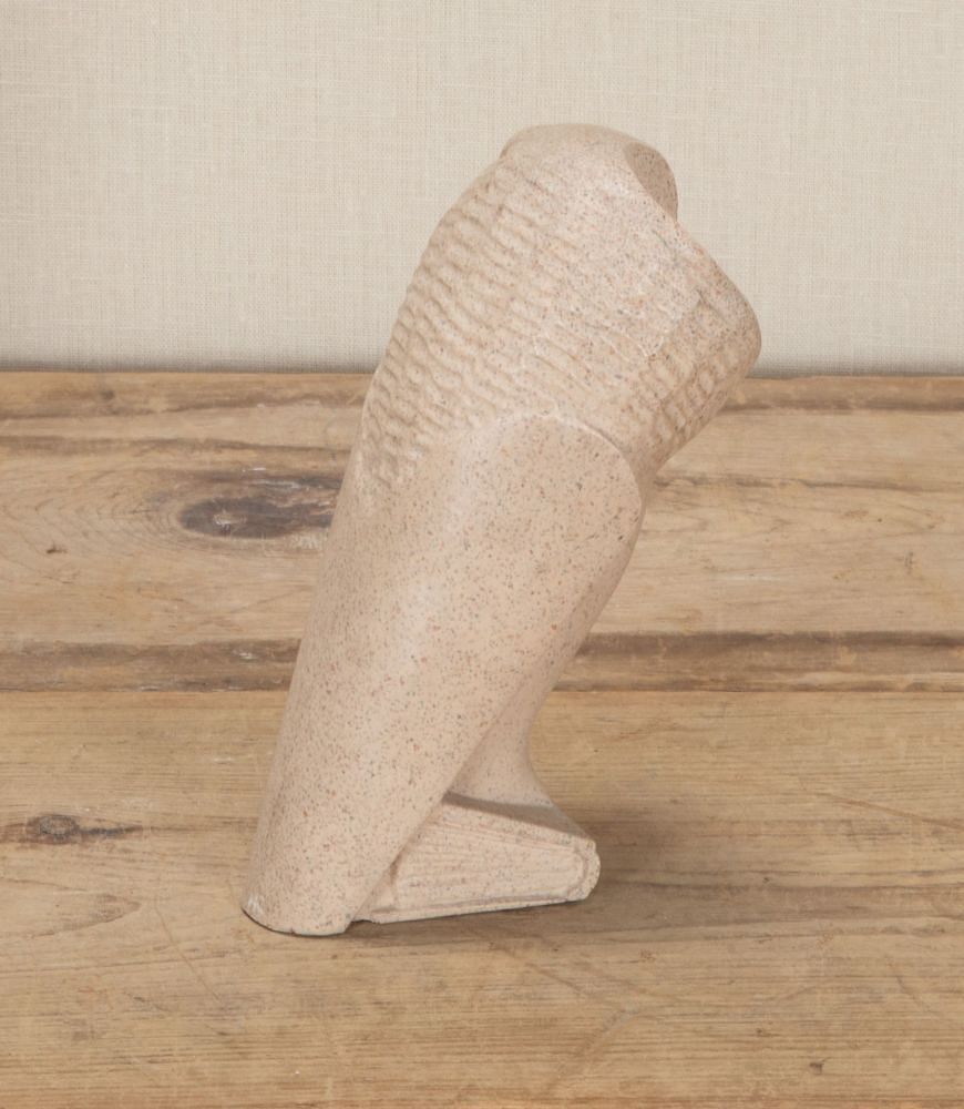 Mid-Century French Soapstone Barn Owl Sculpture DA3743468