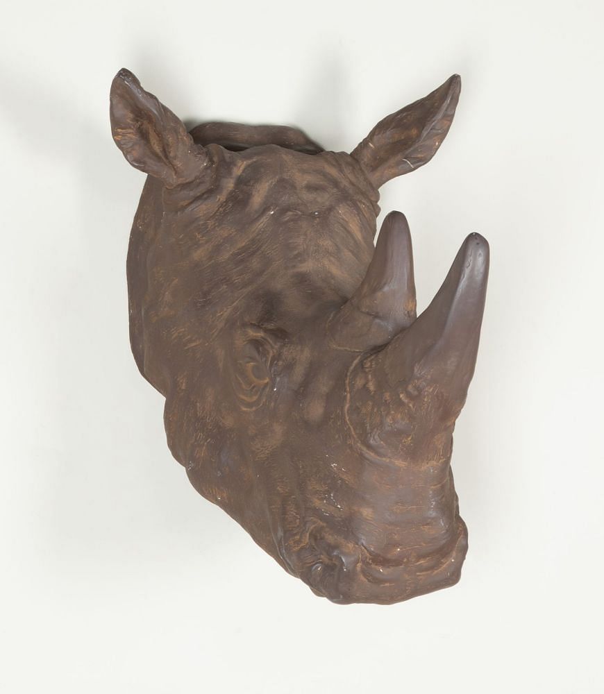 20th Century French Resin Rhino 'Trophy' Head DA3743482