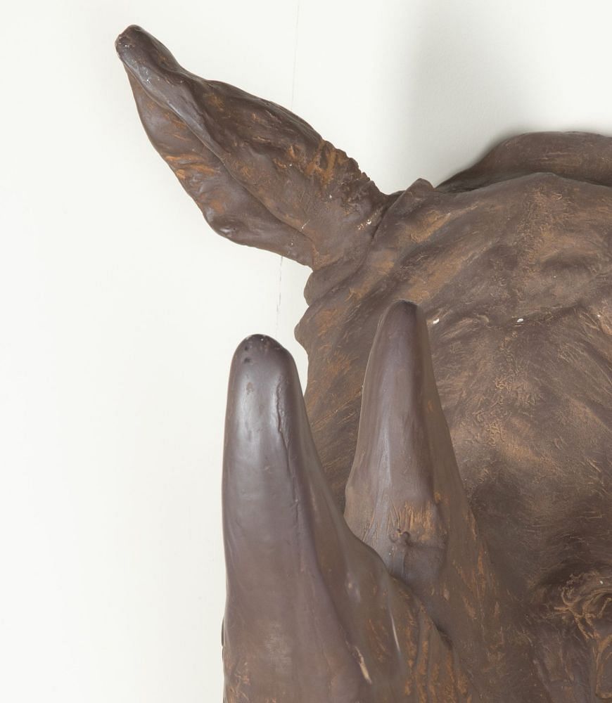 20th Century French Resin Rhino 'Trophy' Head DA3743482
