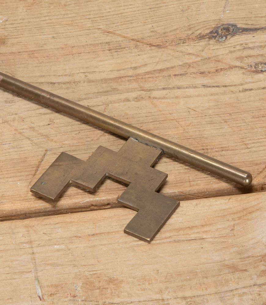Large 20th Century Decorative Brass Key DA3743524