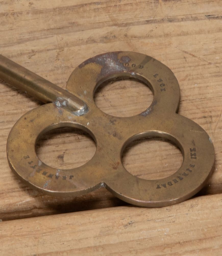 Large 20th Century Decorative Brass Key DA3743524