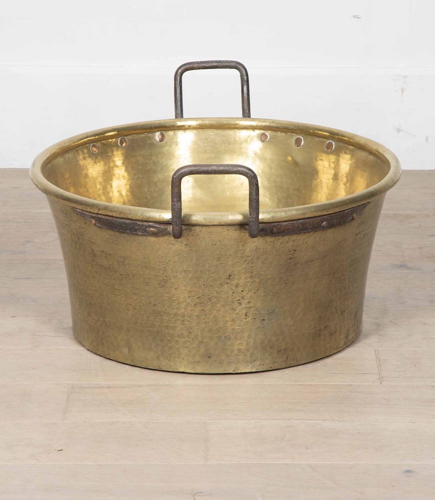 Late 19th Century Country House Brass Log Bin DA3836473