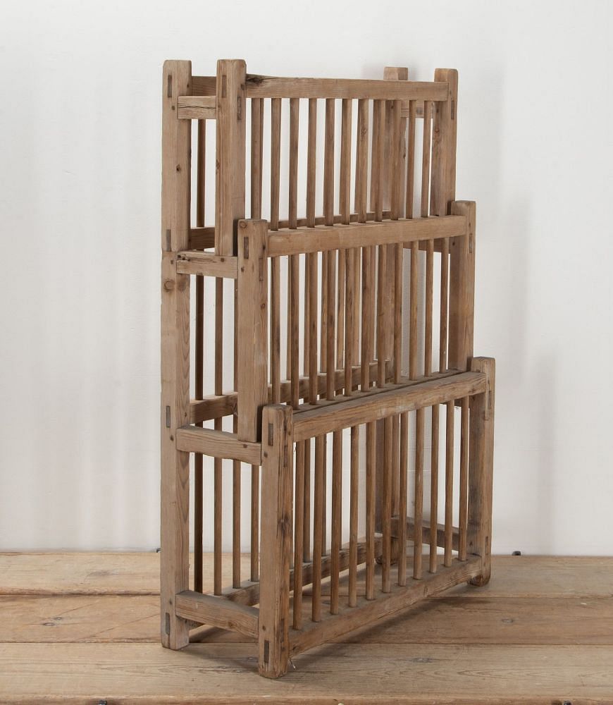 Small 20th Century English Pine Plate Rack DA3841643