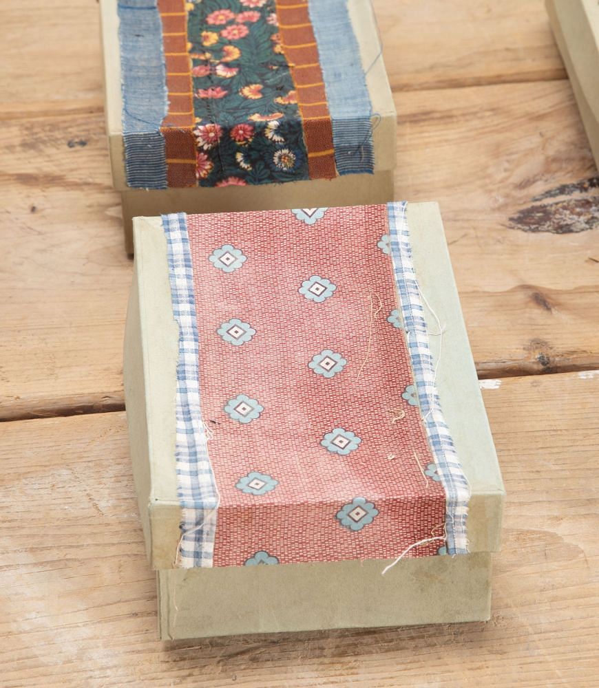 Early 20th Century Textile Covered Boxes DA4237673