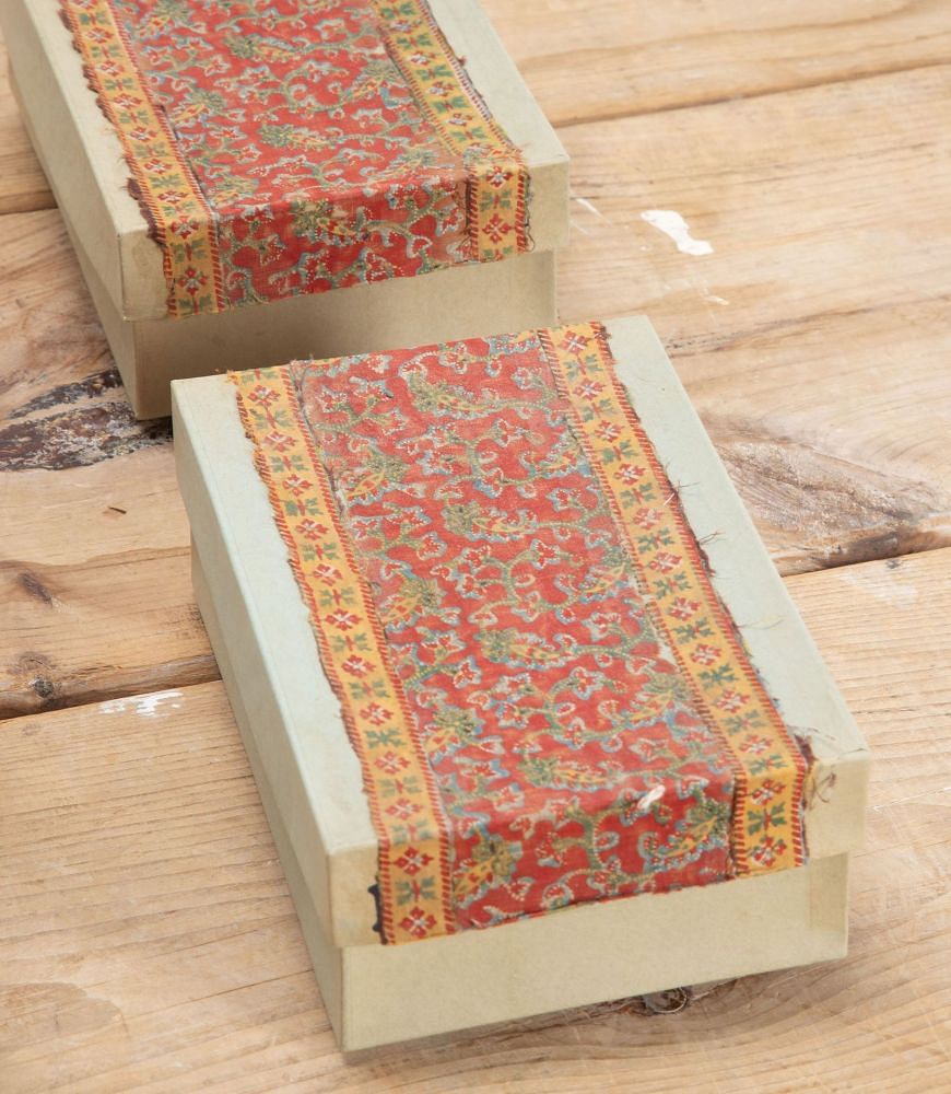 Early 20th Century Textile Covered Boxes DA4237673