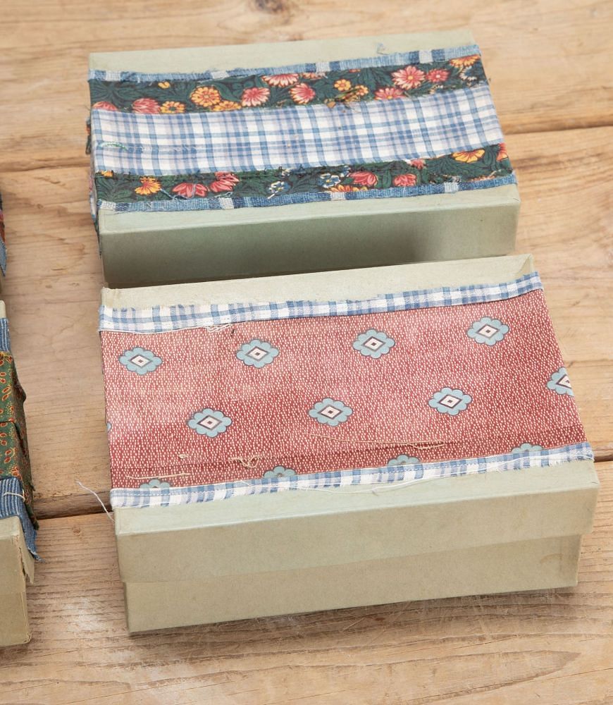 Early 20th Century Textile Covered Boxes DA4237673