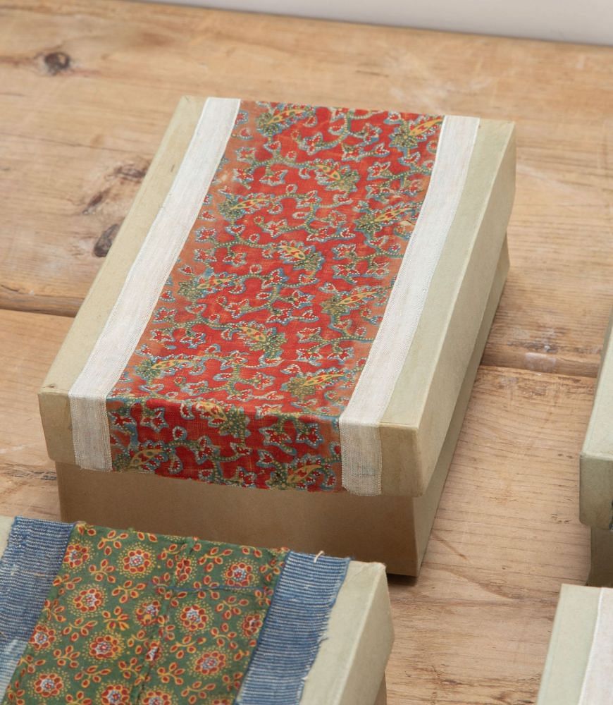 Early 20th Century Textile Covered Boxes DA4237673