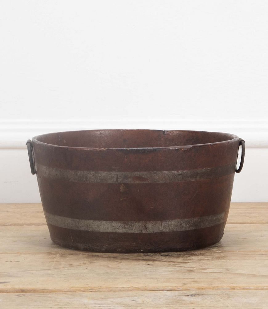 19th Century English Papier Mâché Faux Bois Wooden Tub DA4238414