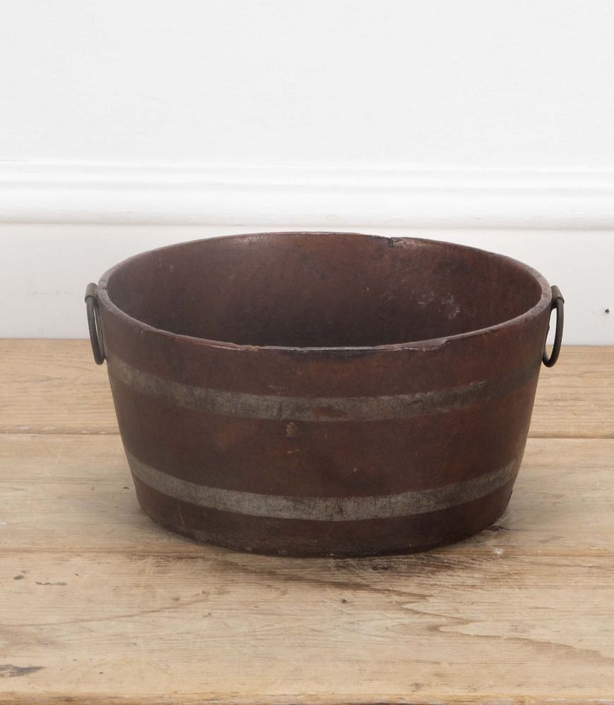19th Century English Papier Mâché Faux Bois Wooden Tub DA4238414