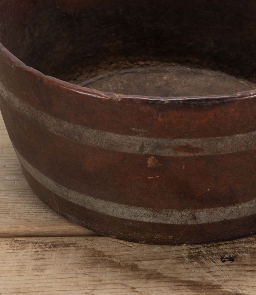 19th Century English Papier Mâché Faux Bois Wooden Tub DA4238414