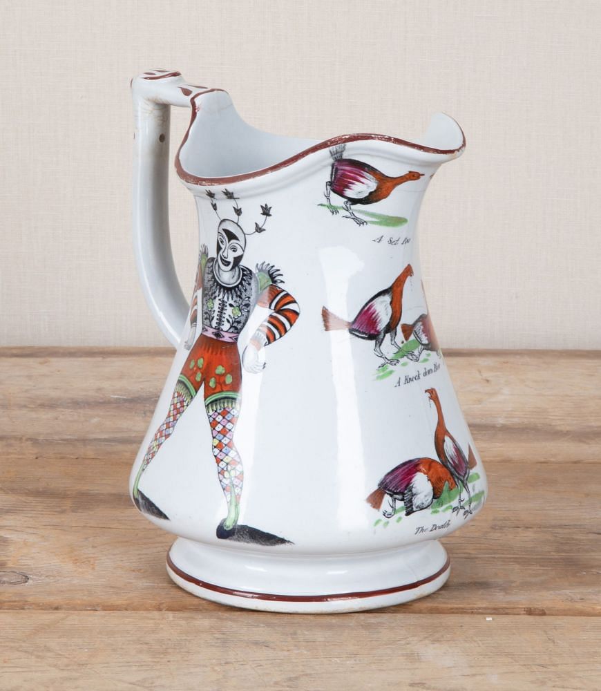 19th Century English Pottery Puzzle Jug DA4342709