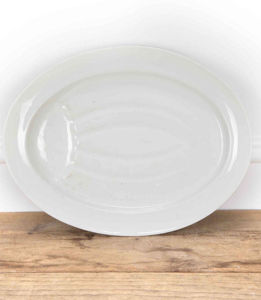French 20th Century Meat Plate with Gravy Bowl DA4458660