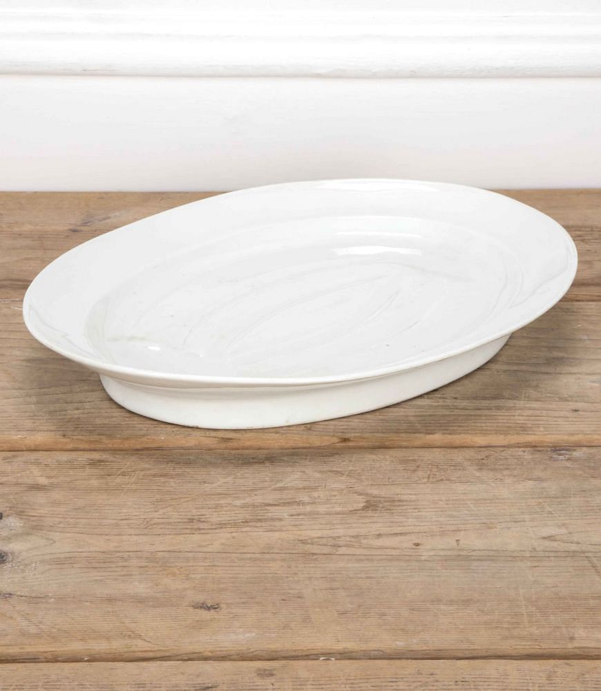French 20th Century Meat Plate with Gravy Bowl DA4458660