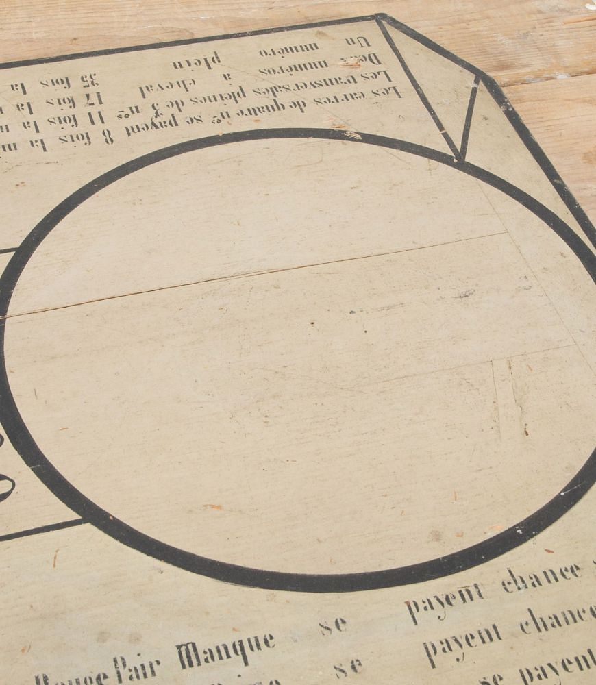Early 20th Century French Roulette Board and Wheel DA449642