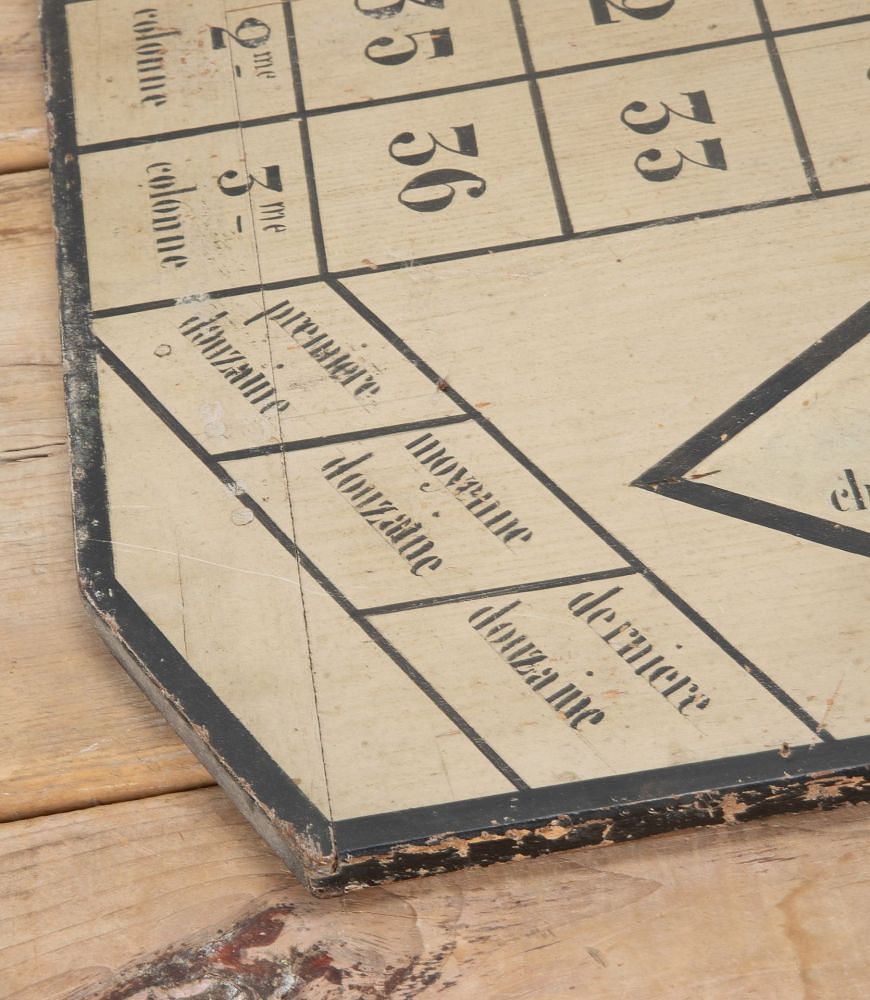 Early 20th Century French Roulette Board and Wheel DA449642