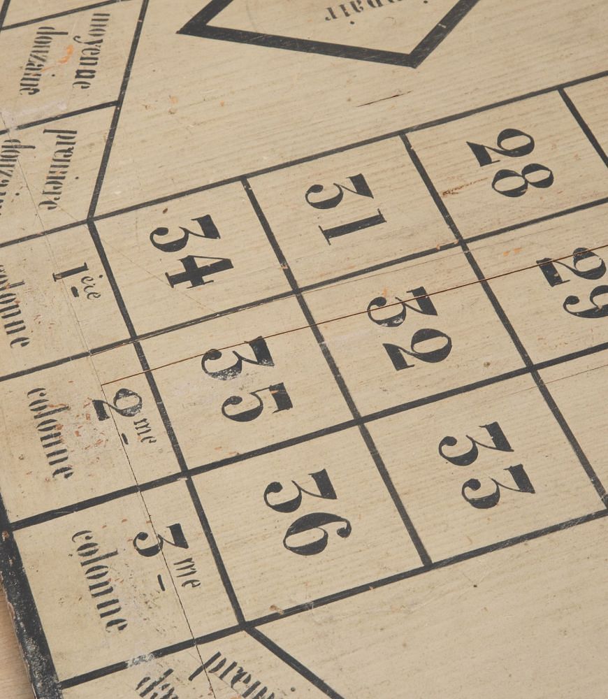 Early 20th Century French Roulette Board and Wheel DA449642