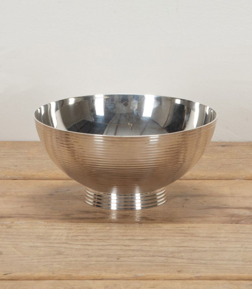 20th Century French Modernist Chrome Round Fruit Bowl DA4641762