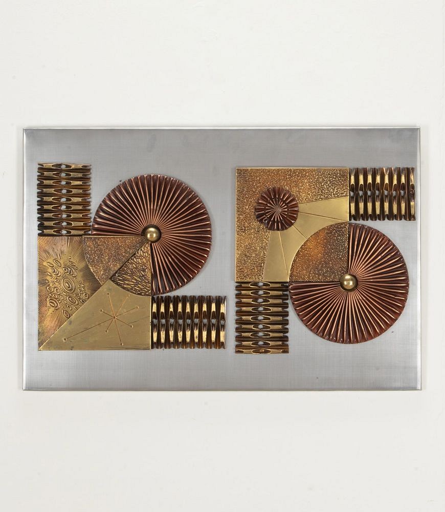 20th Century French Brutalist Metal Wall Decoration DA4641840