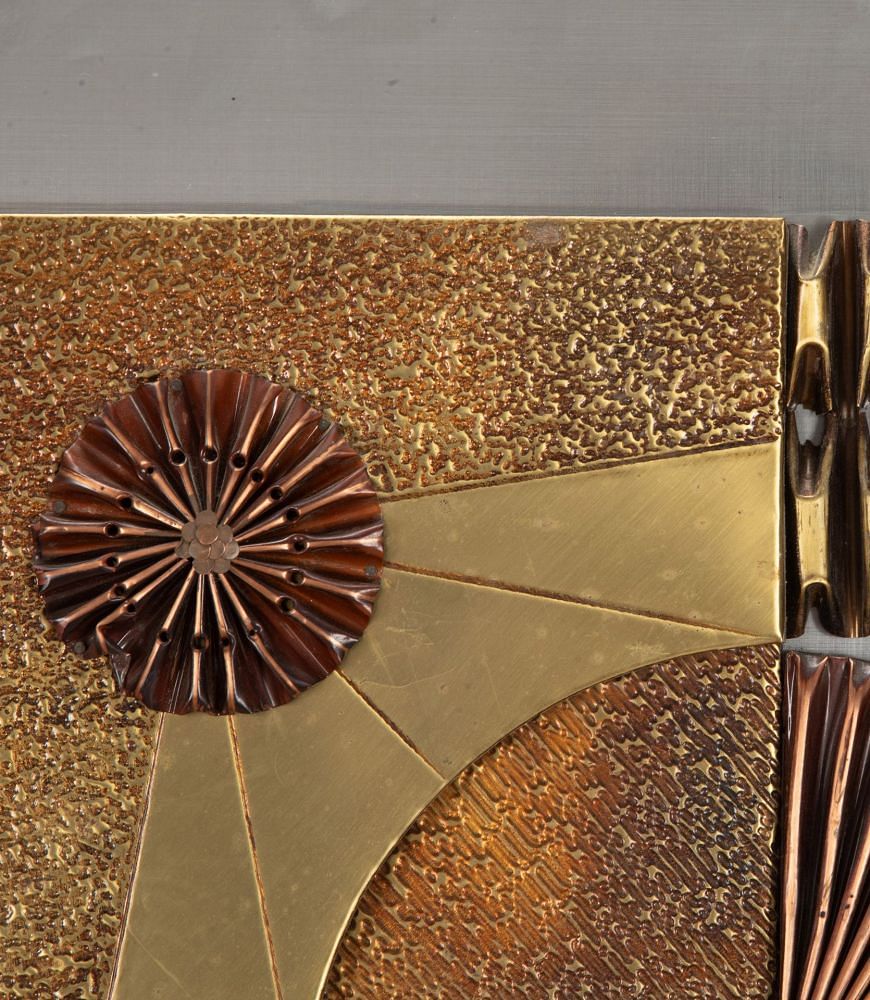 20th Century French Brutalist Metal Wall Decoration DA4641840