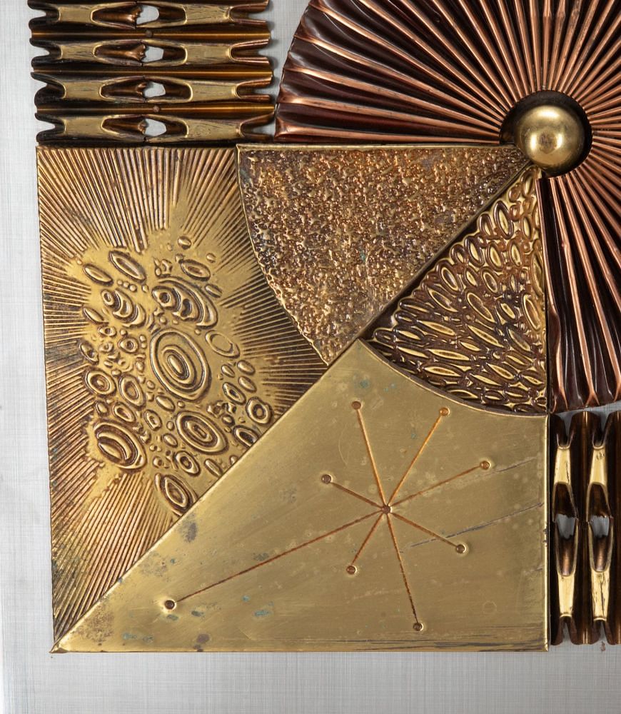 20th Century French Brutalist Metal Wall Decoration DA4641840