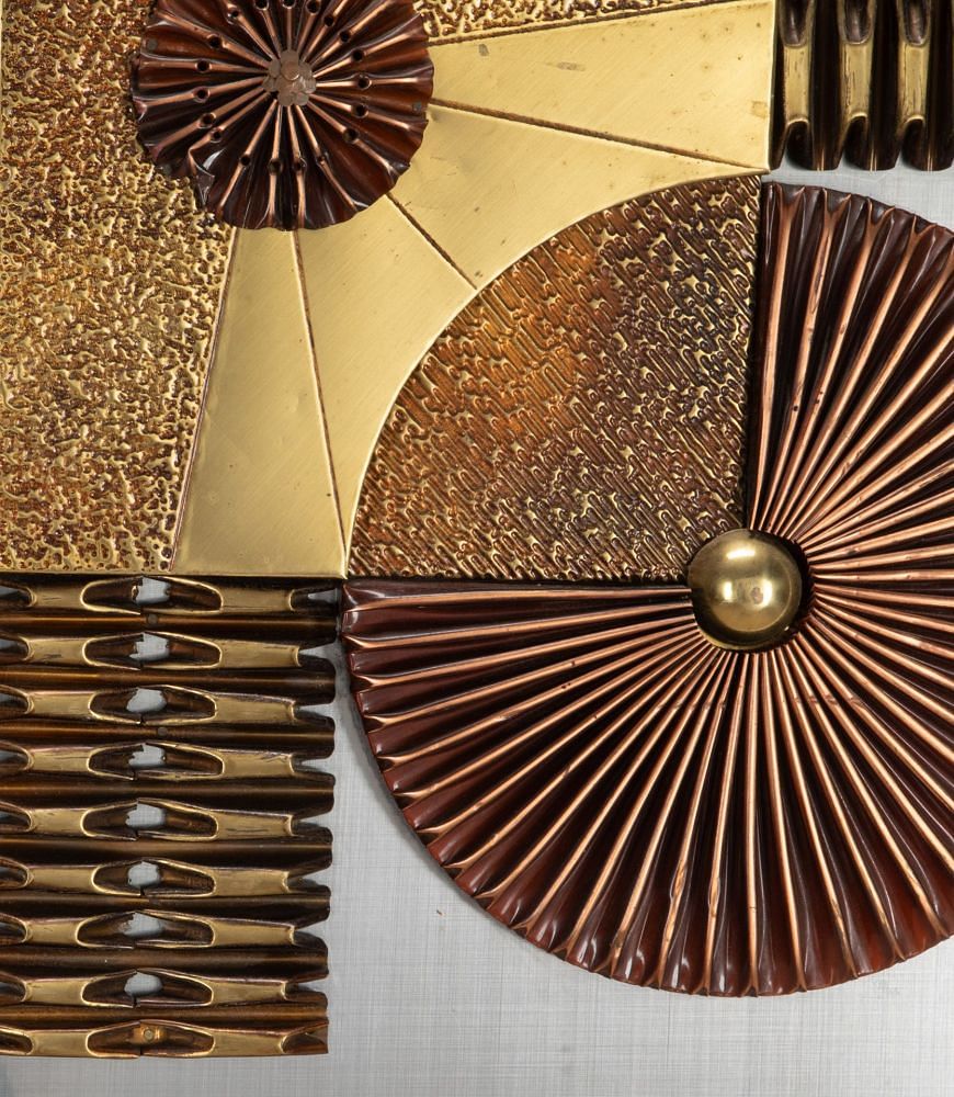 20th Century French Brutalist Metal Wall Decoration DA4641840