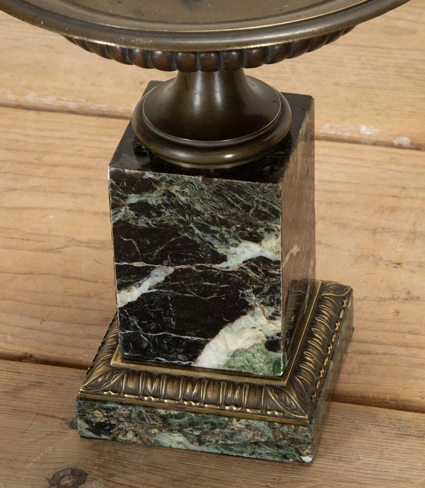 Pair of 19th Century French Bronze and Marble Tazzas DA5242394