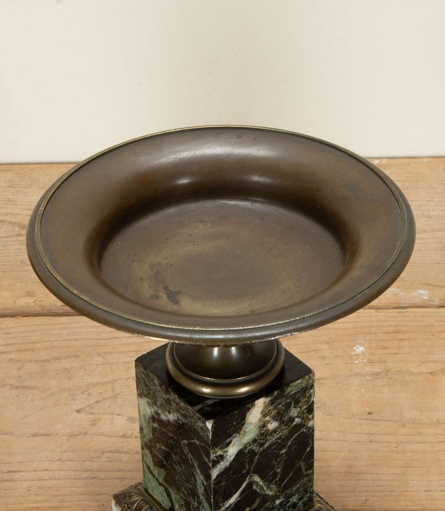 Pair of 19th Century French Bronze and Marble Tazzas DA5242394