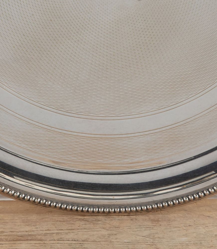 Large 19th Century Victorian Superb Engine Turned Tray By Mappin & Webb DA5841529