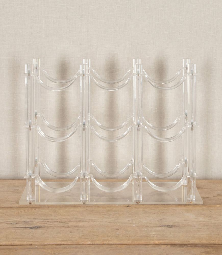 20th Century French Lucite Wine Bottle Rack DA5842650