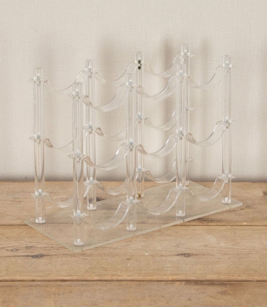 20th Century French Lucite Wine Bottle Rack DA5842650