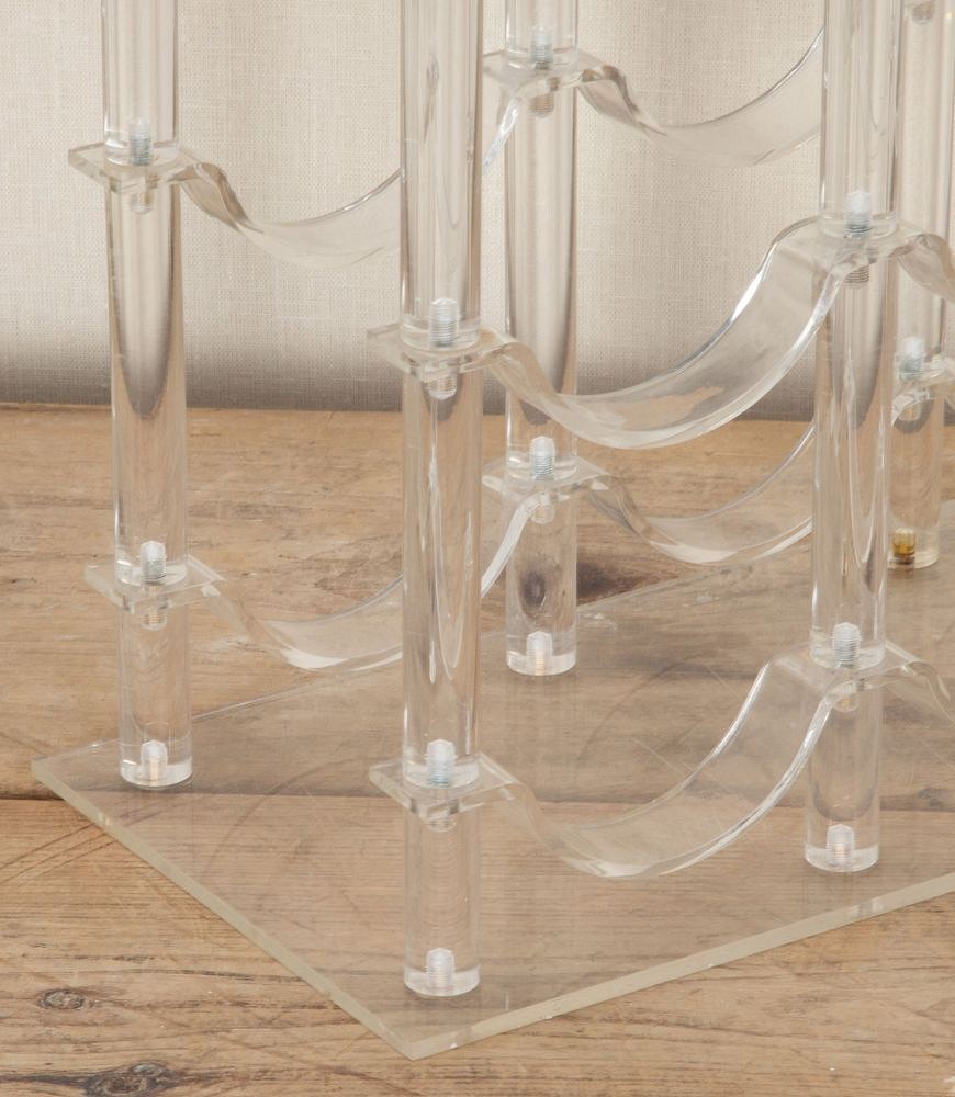 20th Century French Lucite Wine Bottle Rack DA5842650