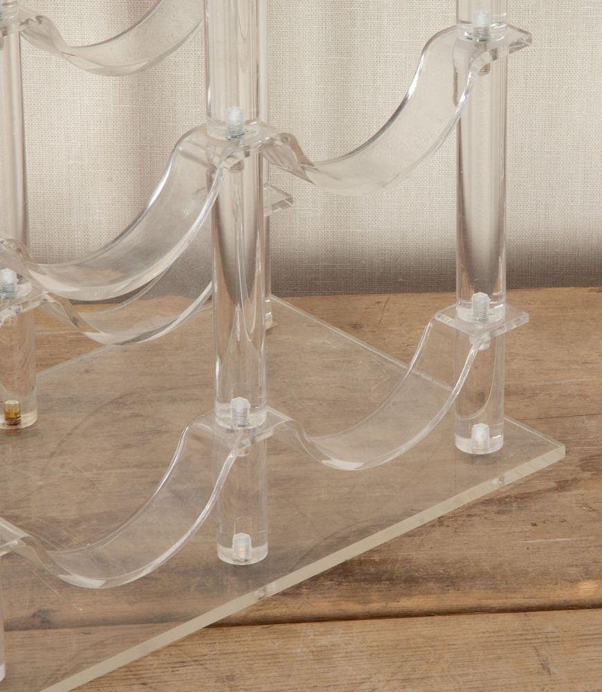 20th Century French Lucite Wine Bottle Rack DA5842650