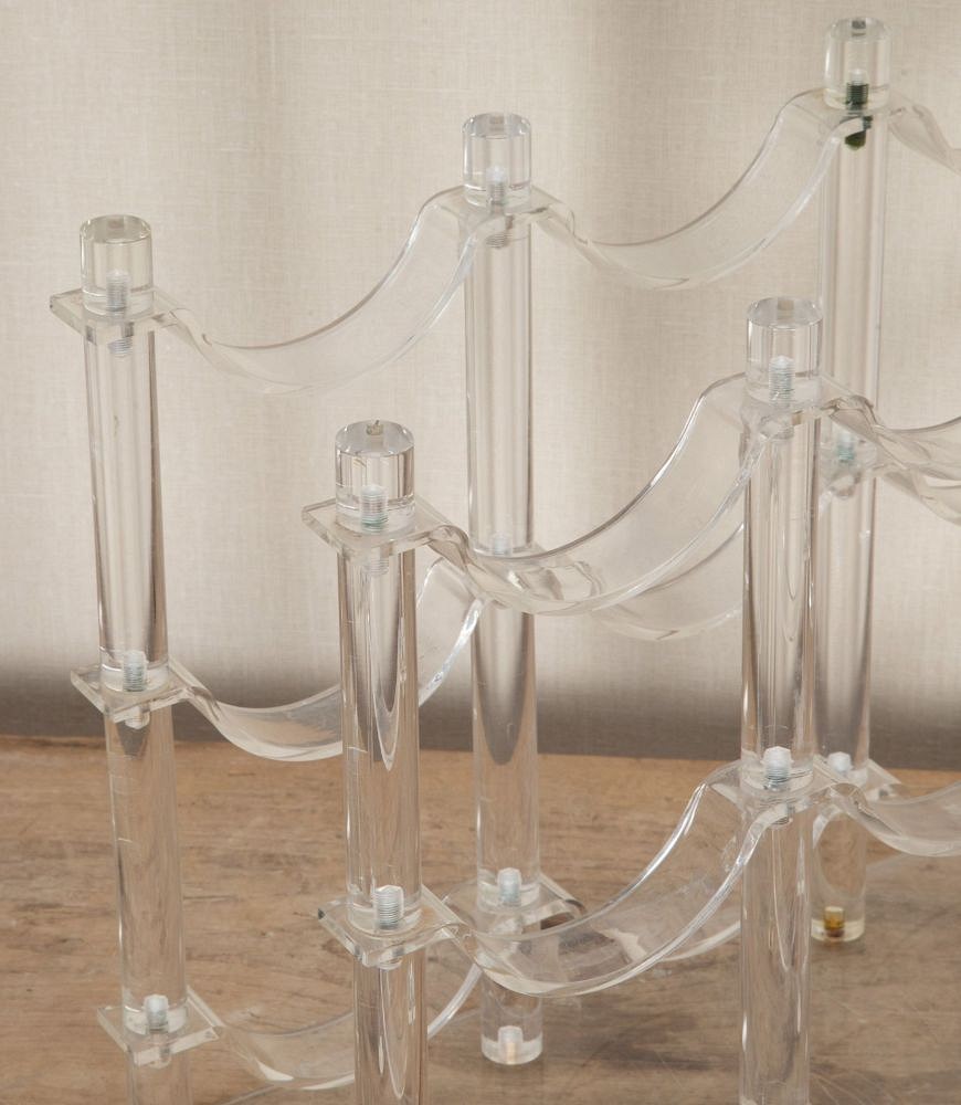 20th Century French Lucite Wine Bottle Rack DA5842650