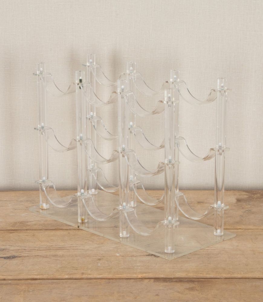 20th Century French Lucite Wine Bottle Rack DA5842650