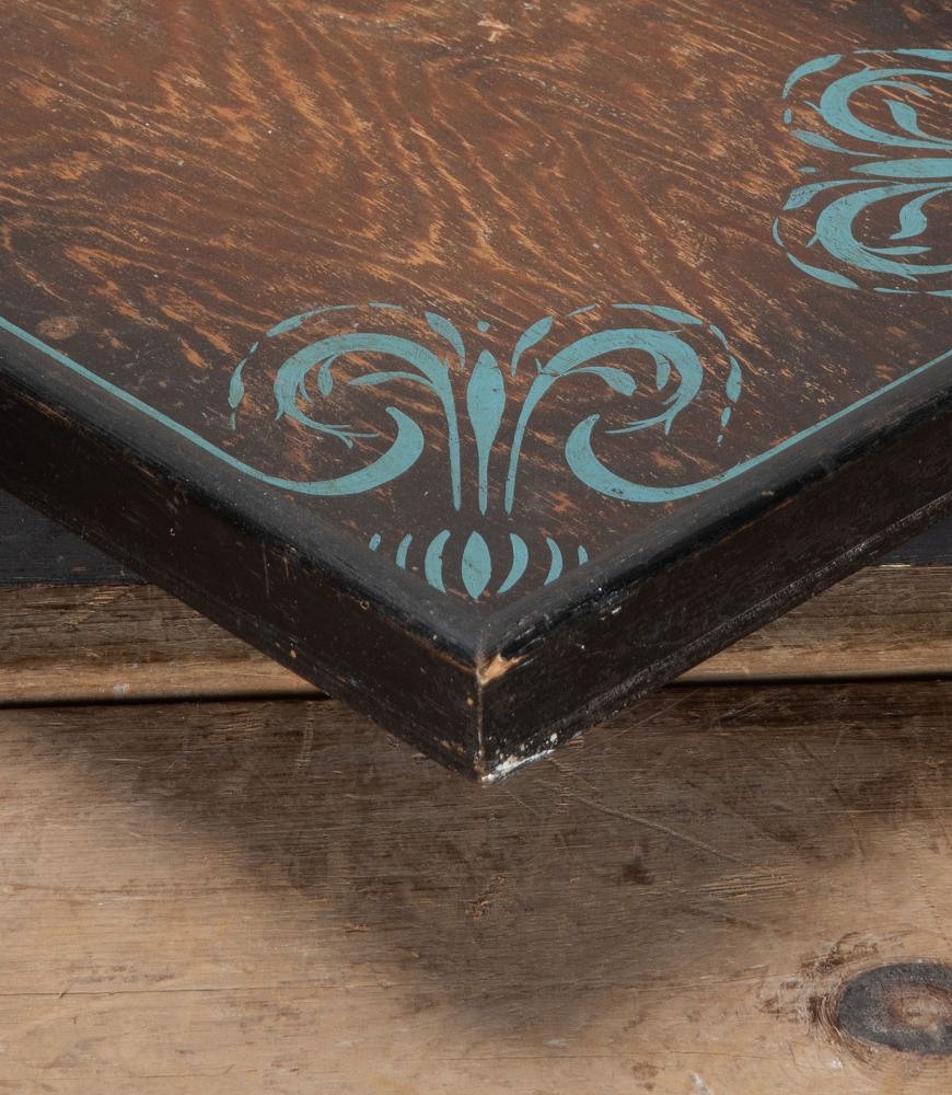 Pair of 19th Century English Hand Stencilled Wooden Folding Bed Trays DA5842654