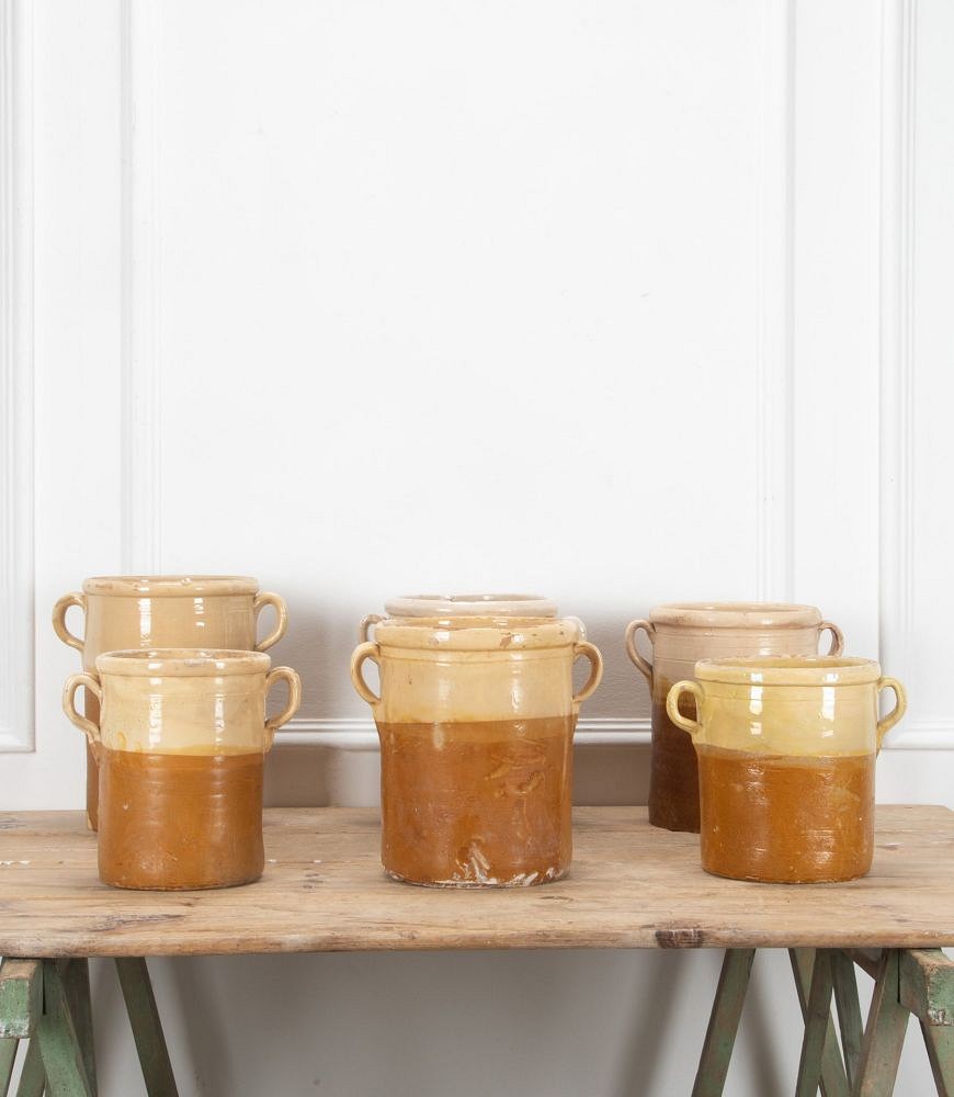 Collection of Six Italian 19th Century Preserving Pots DA6038059